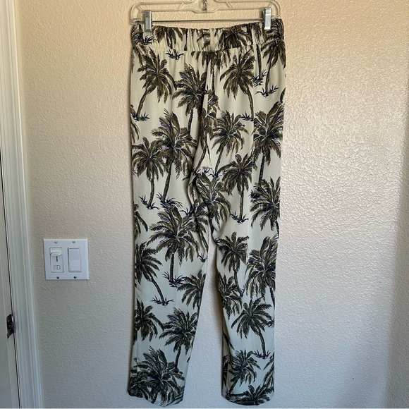 Soft Surroundings Tencel Relax Pull On Tropical Palm Tree Summer Pants - Picture 4 of 11